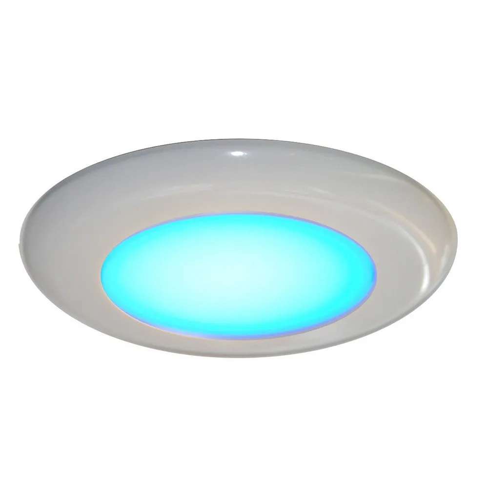 752 Series Glare Free Interior Light - White Bezel - Warm White/Blue