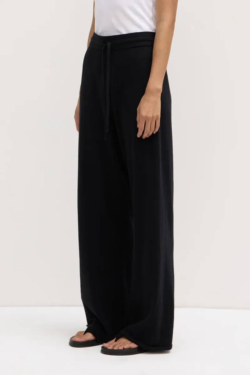 Assembly Label - Cotton Cashmere Lounge Pant - Black