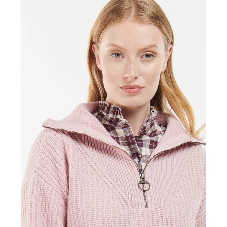 Barbour Ladies Stavia Knit Sweater - Rosewater