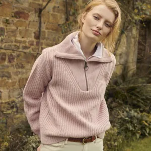 Barbour Ladies Stavia Knit Sweater - Rosewater