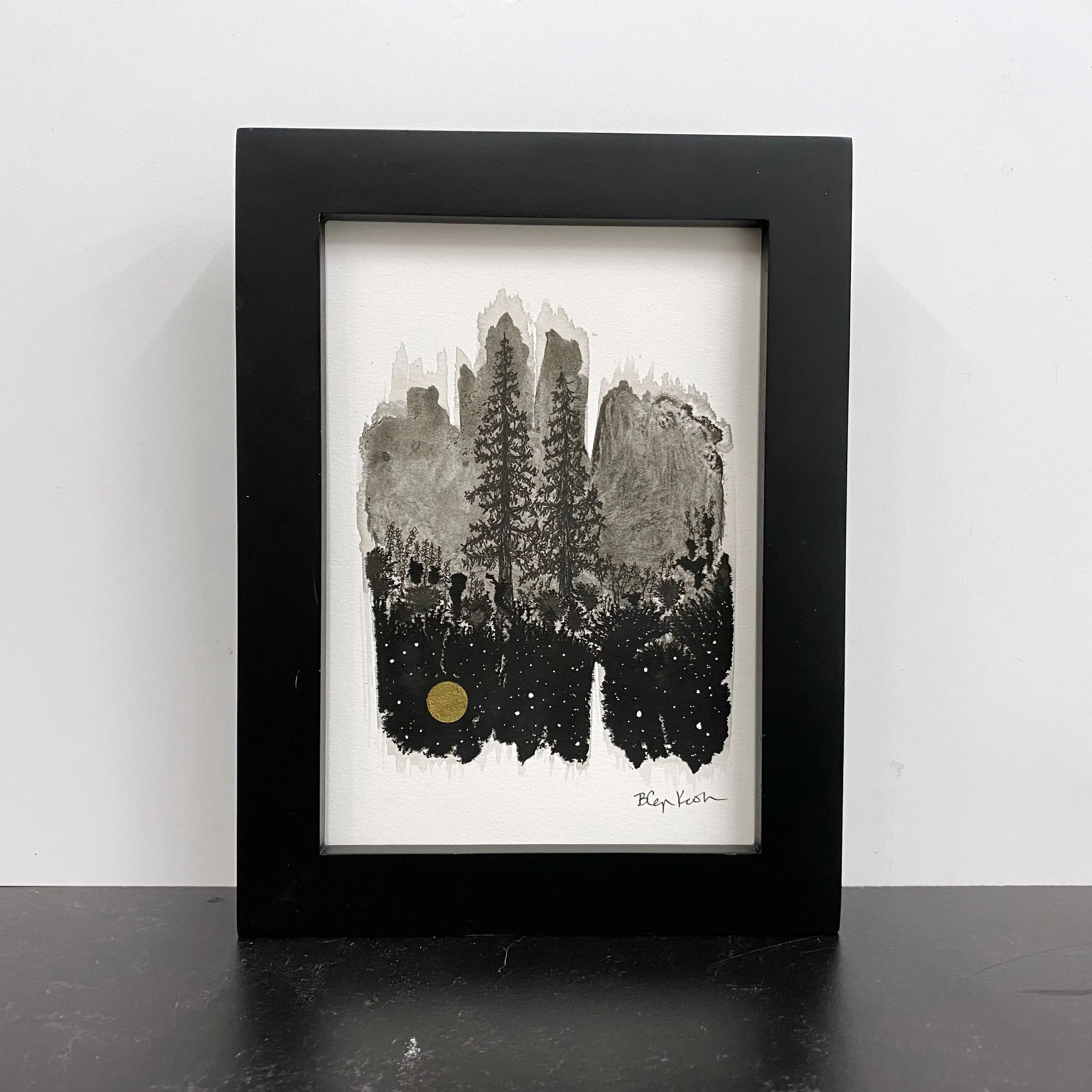 Beauty in the Upside Down 9 - In the Garden - Original Drawing - 5" x 7"