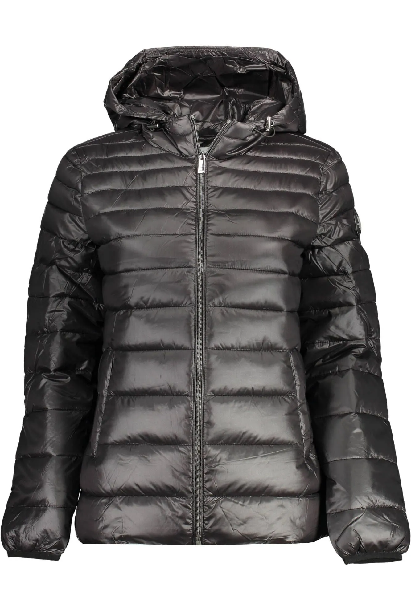 Black Nylon Jackets & Coat