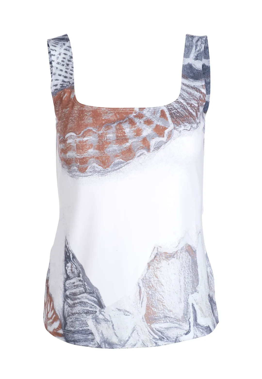 Caterina Stretch Knit Tank Top in Shellscape