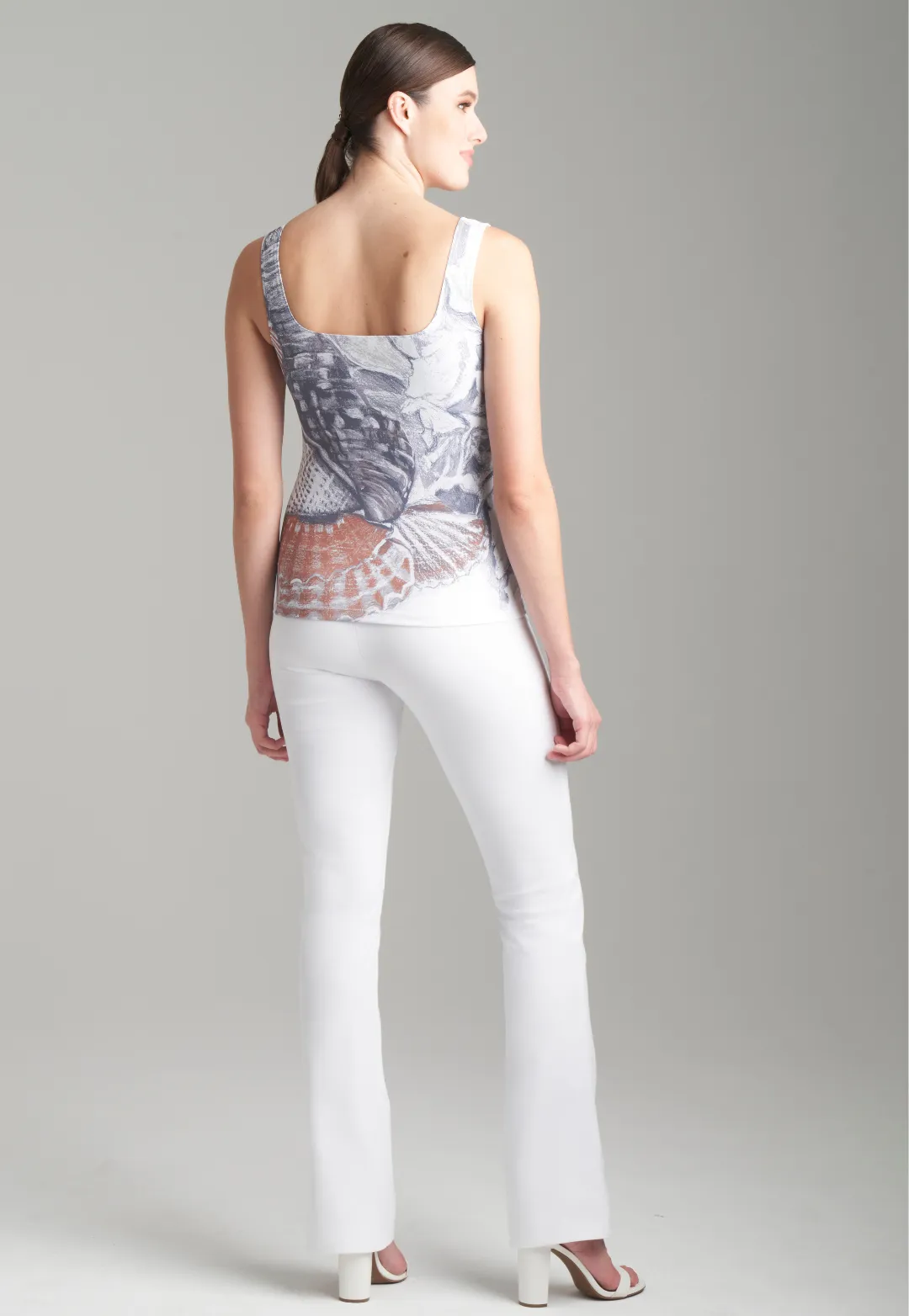 Caterina Stretch Knit Tank Top in Shellscape