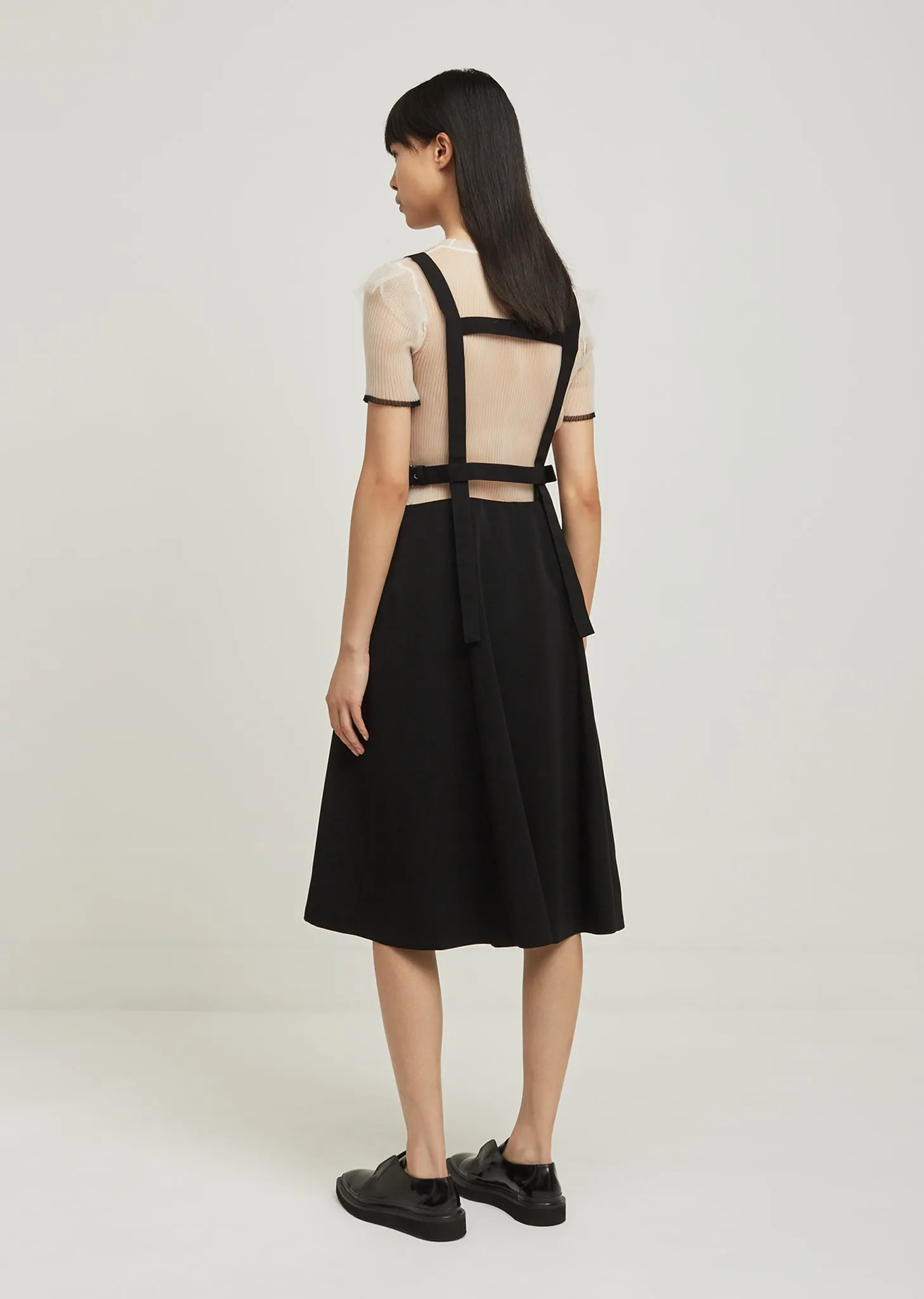 Cupro Silk Sheer Pleated Top