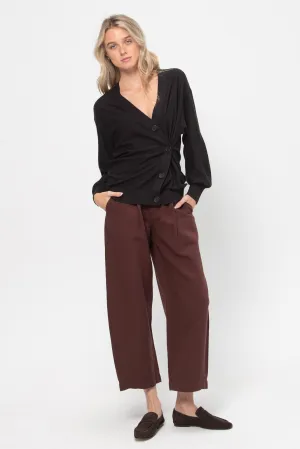 Drippy Tissue Cardigan, Deep Espresso