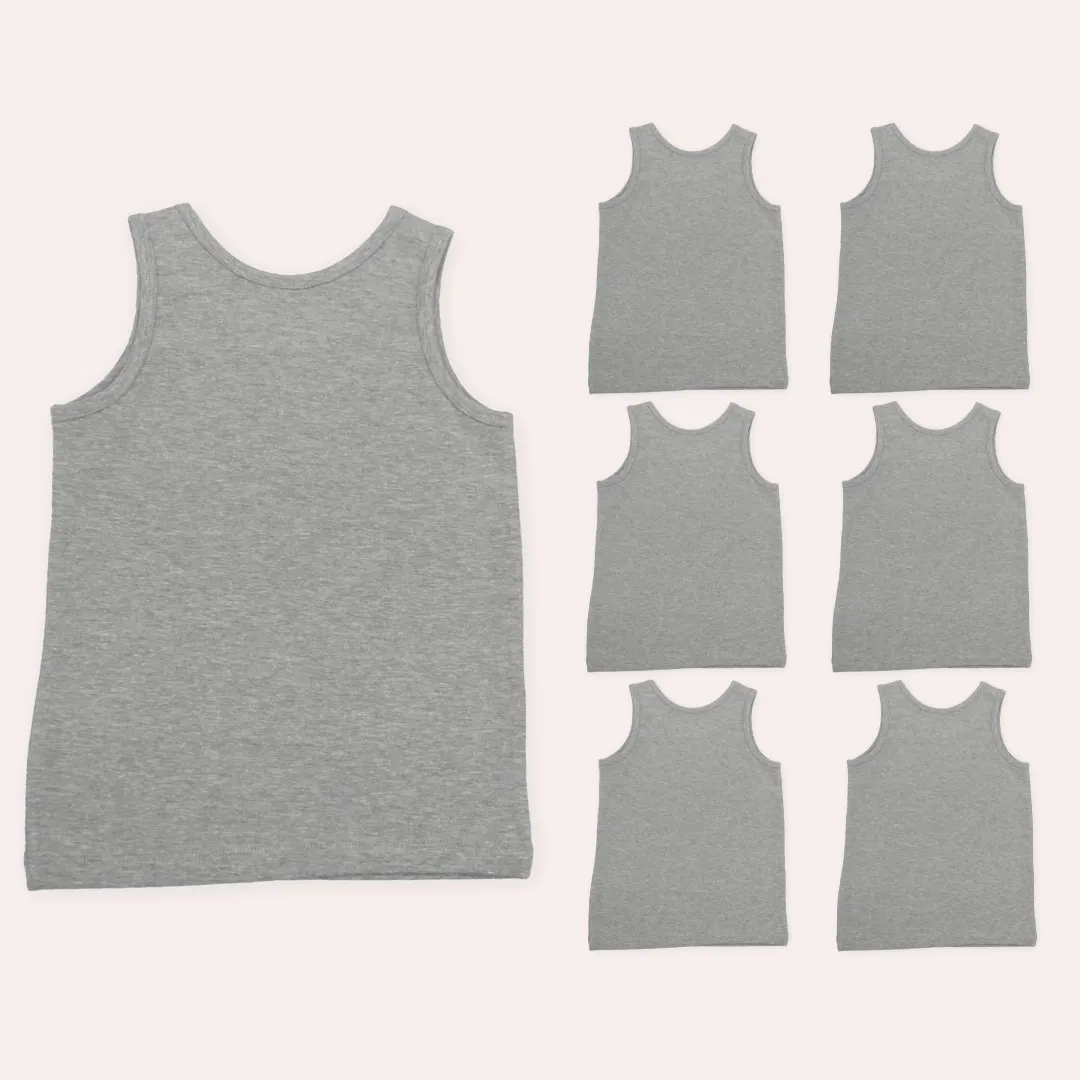 Girl's Vests | Soft Fabric Shoulder |  7 Pack