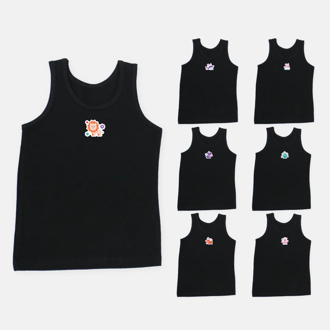 Girl's Vests | Soft Fabric Shoulder |  7 Pack