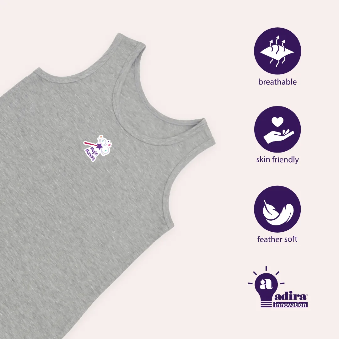 Girl's Vests | Soft Fabric Shoulder |  7 Pack