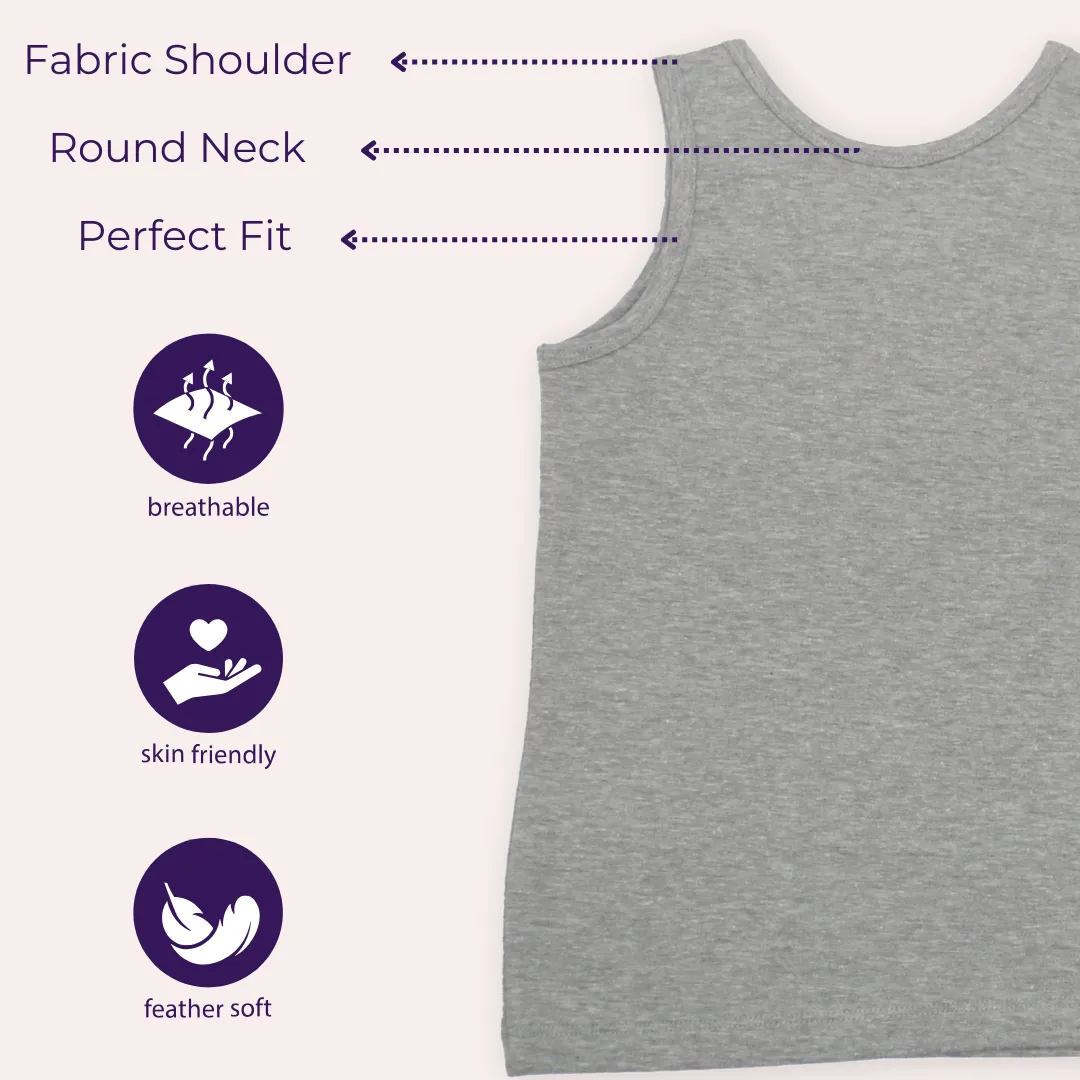 Girl's Vests | Soft Fabric Shoulder |  7 Pack