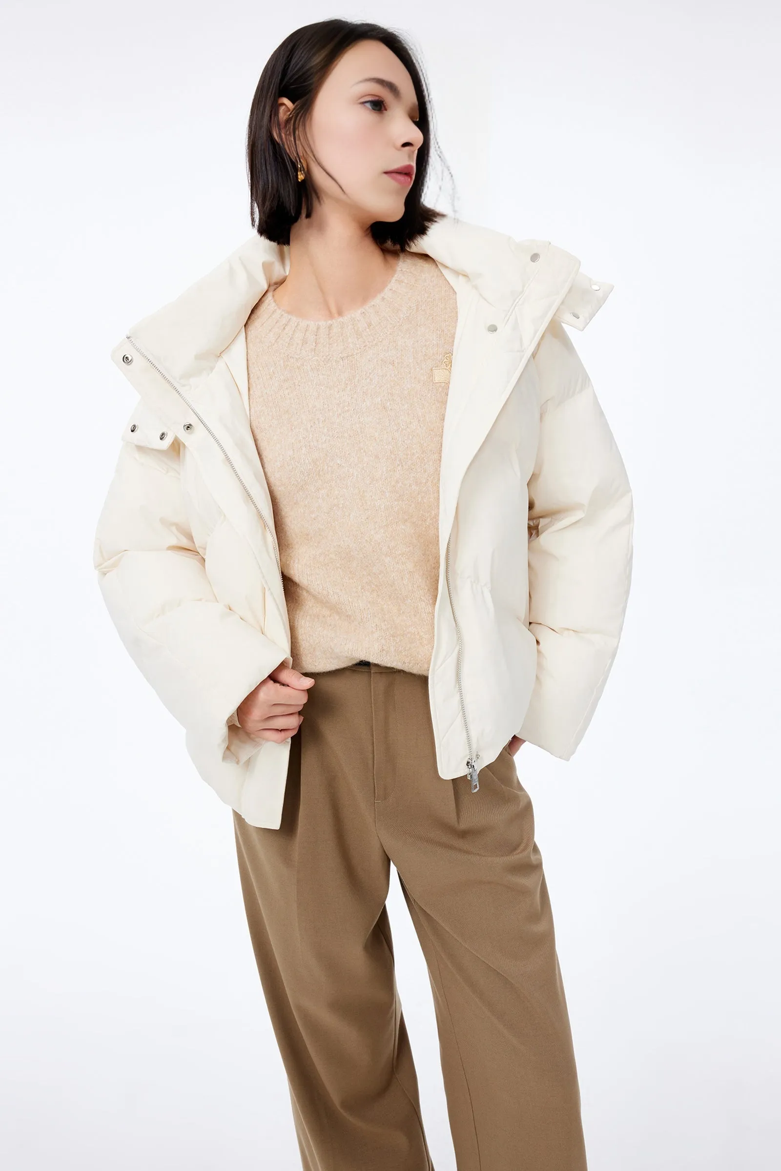 LILY Fluffy Duck Down Jacket