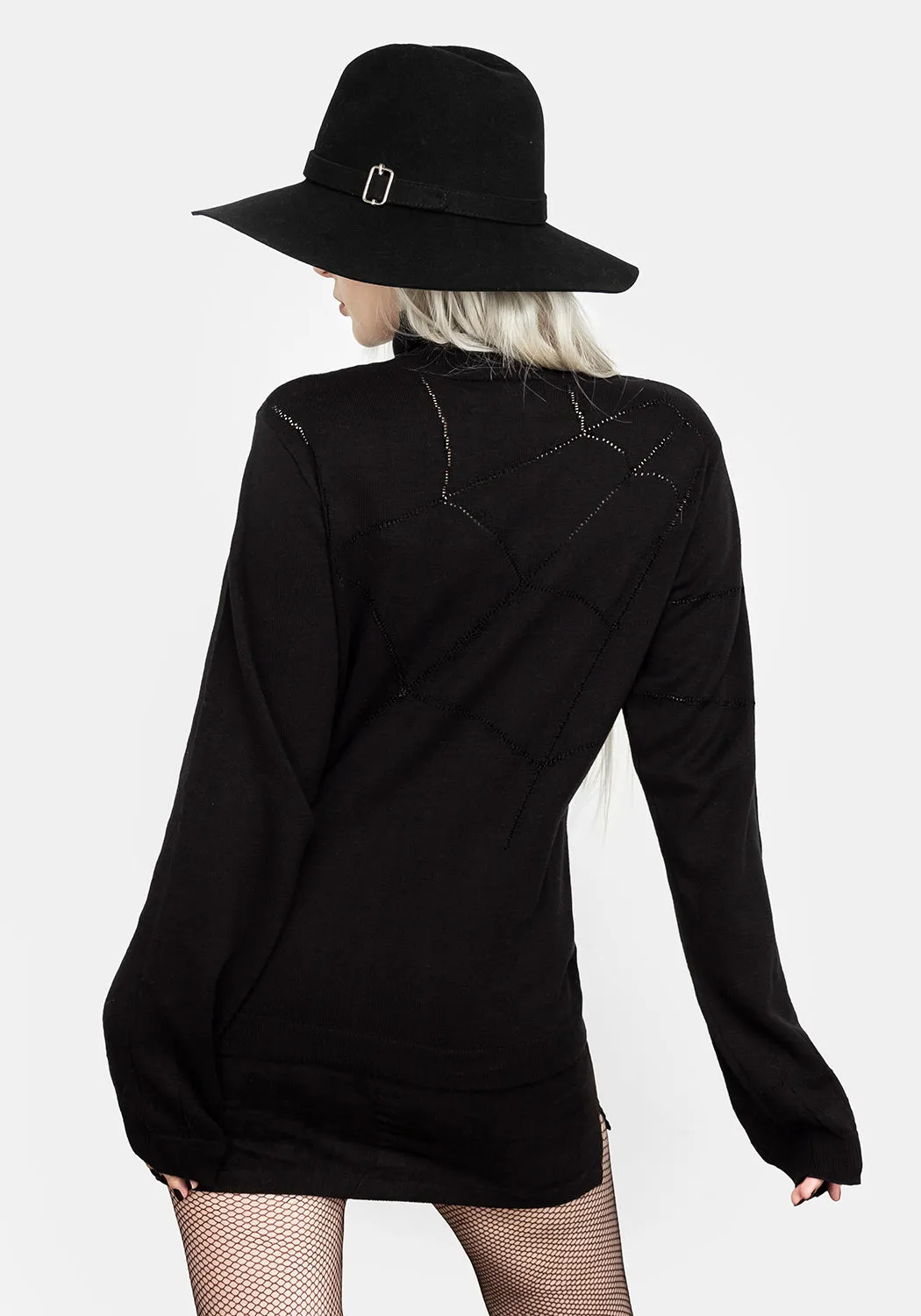 Lolth Relaxed Fit Pointelle Jumper