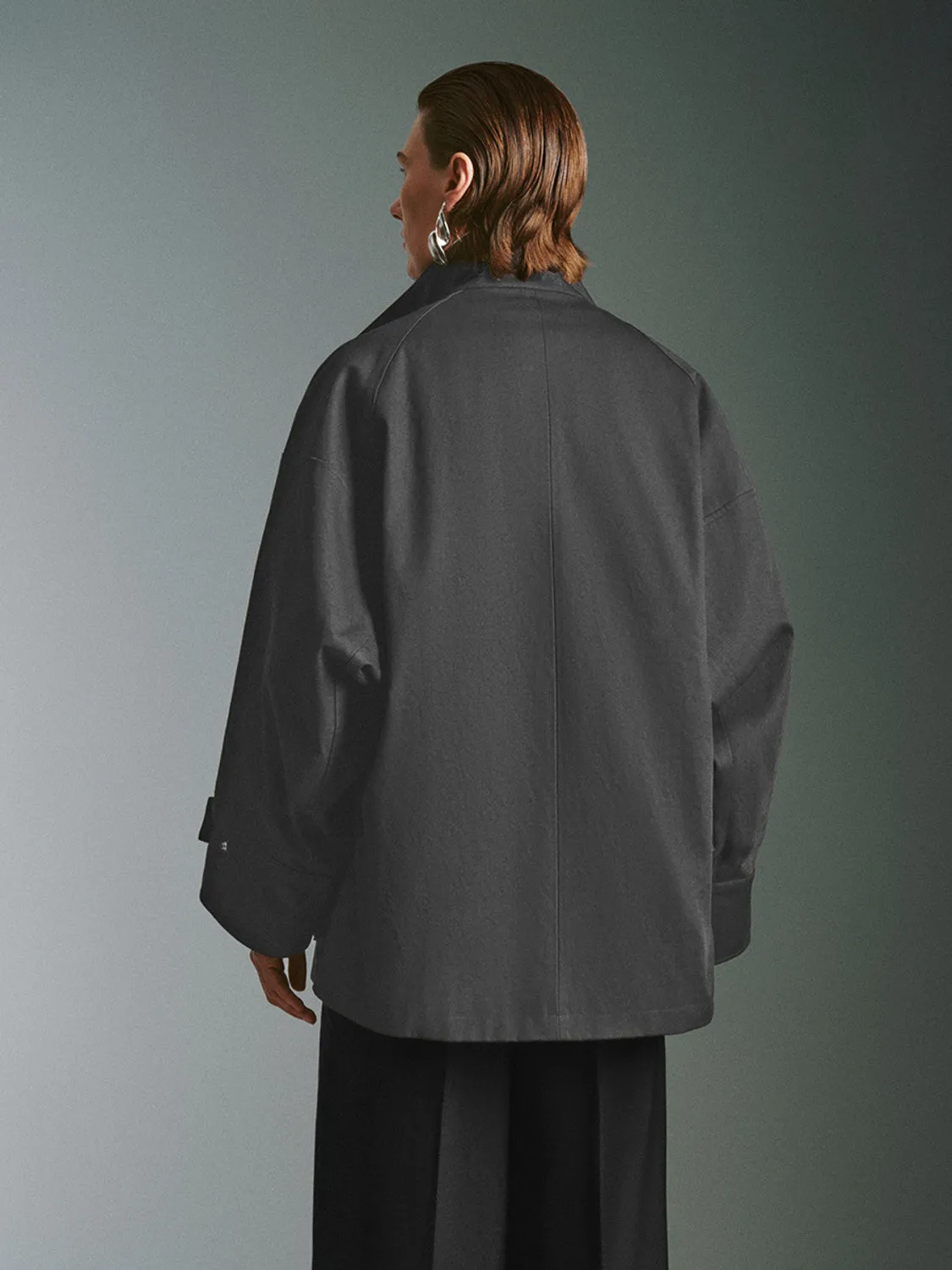 Loose Zip Up Front Jackets