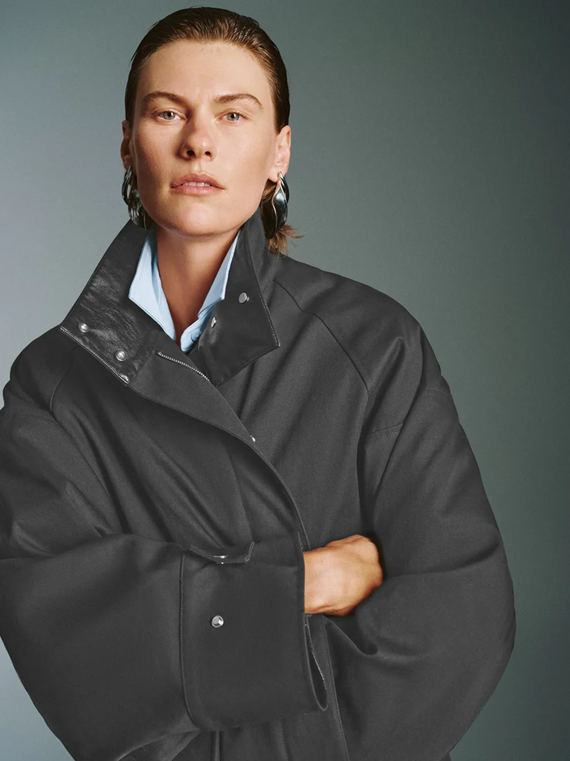 Loose Zip Up Front Jackets