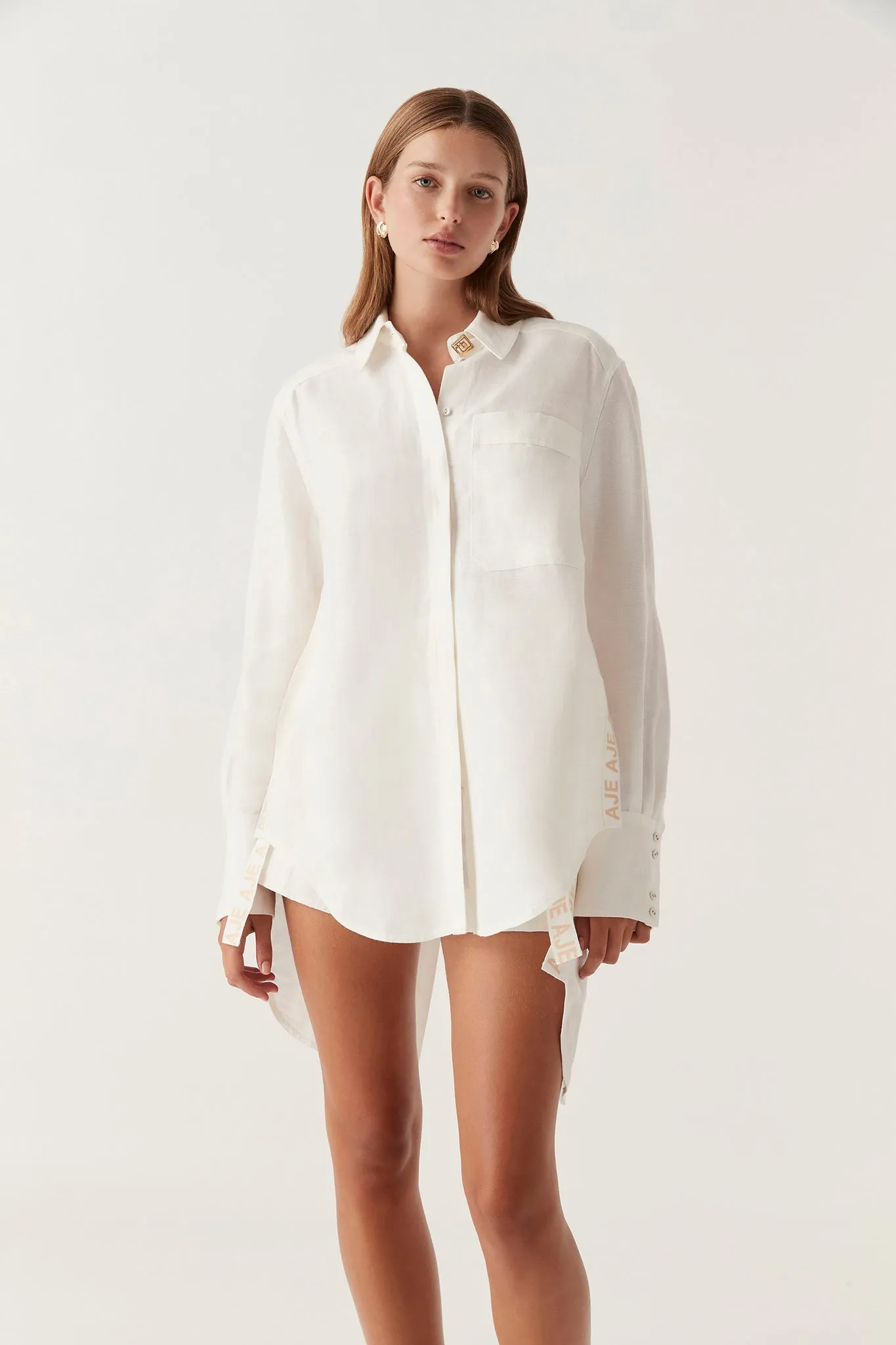 Maggie Logo Split Shirt