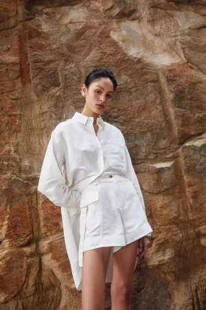 Maggie Logo Split Shirt