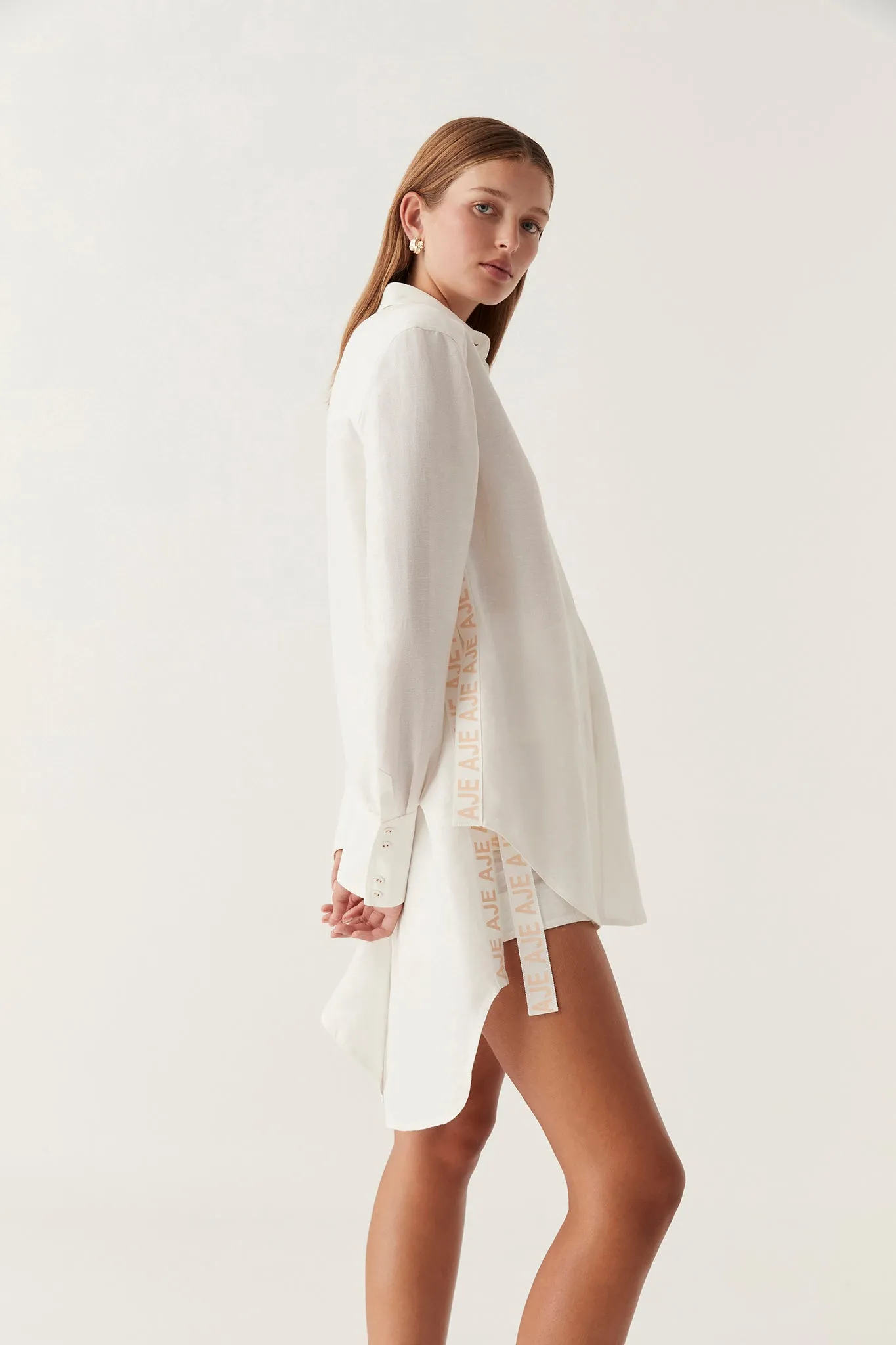 Maggie Logo Split Shirt