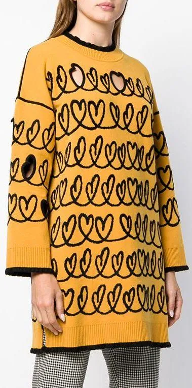 Maxi Knit Sweater, Yellow