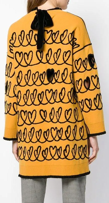 Maxi Knit Sweater, Yellow