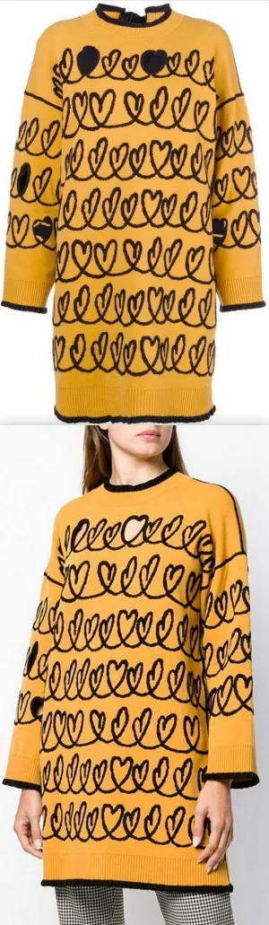 Maxi Knit Sweater, Yellow