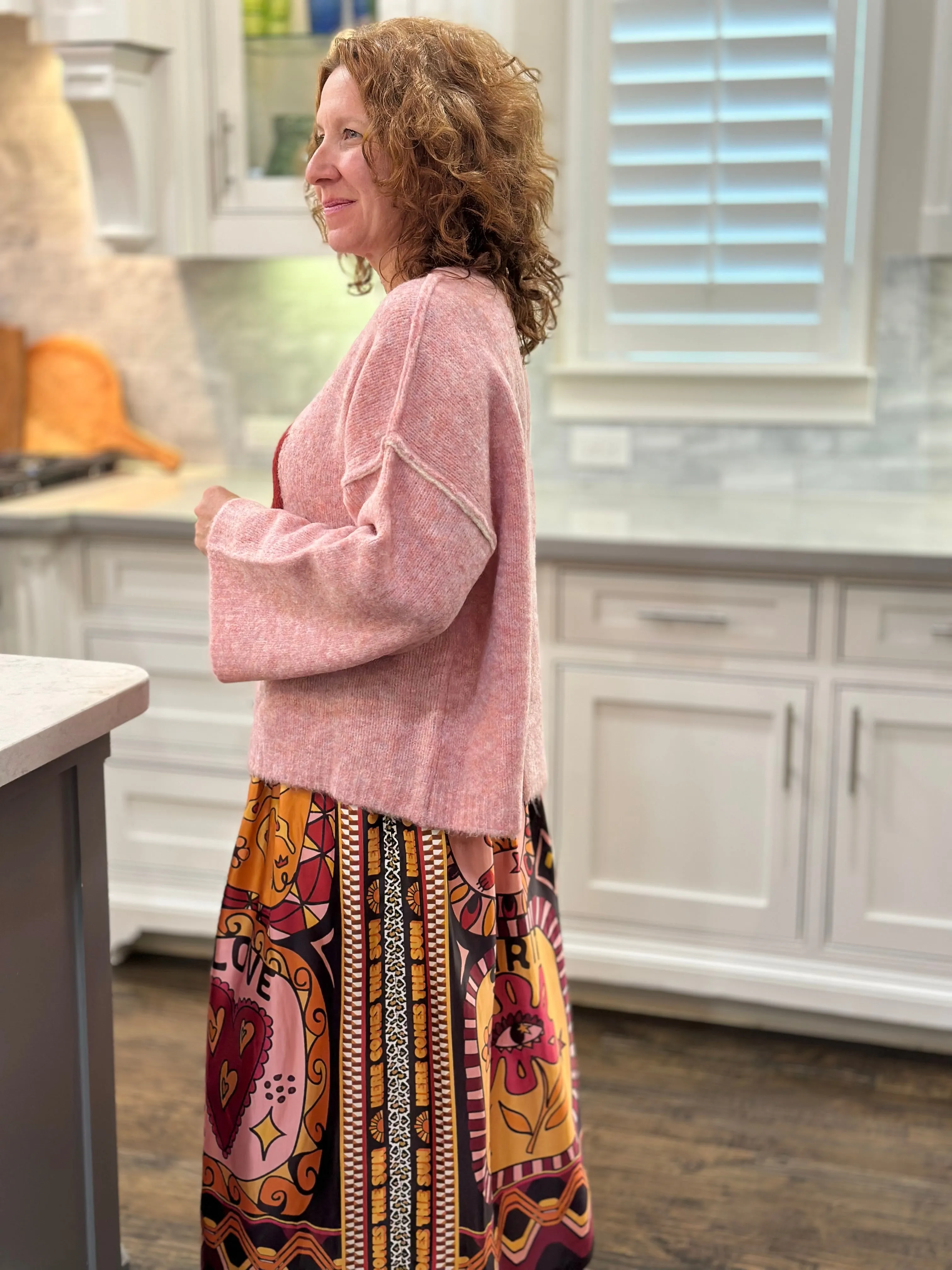 Me369 LOVE Sweater in Pink