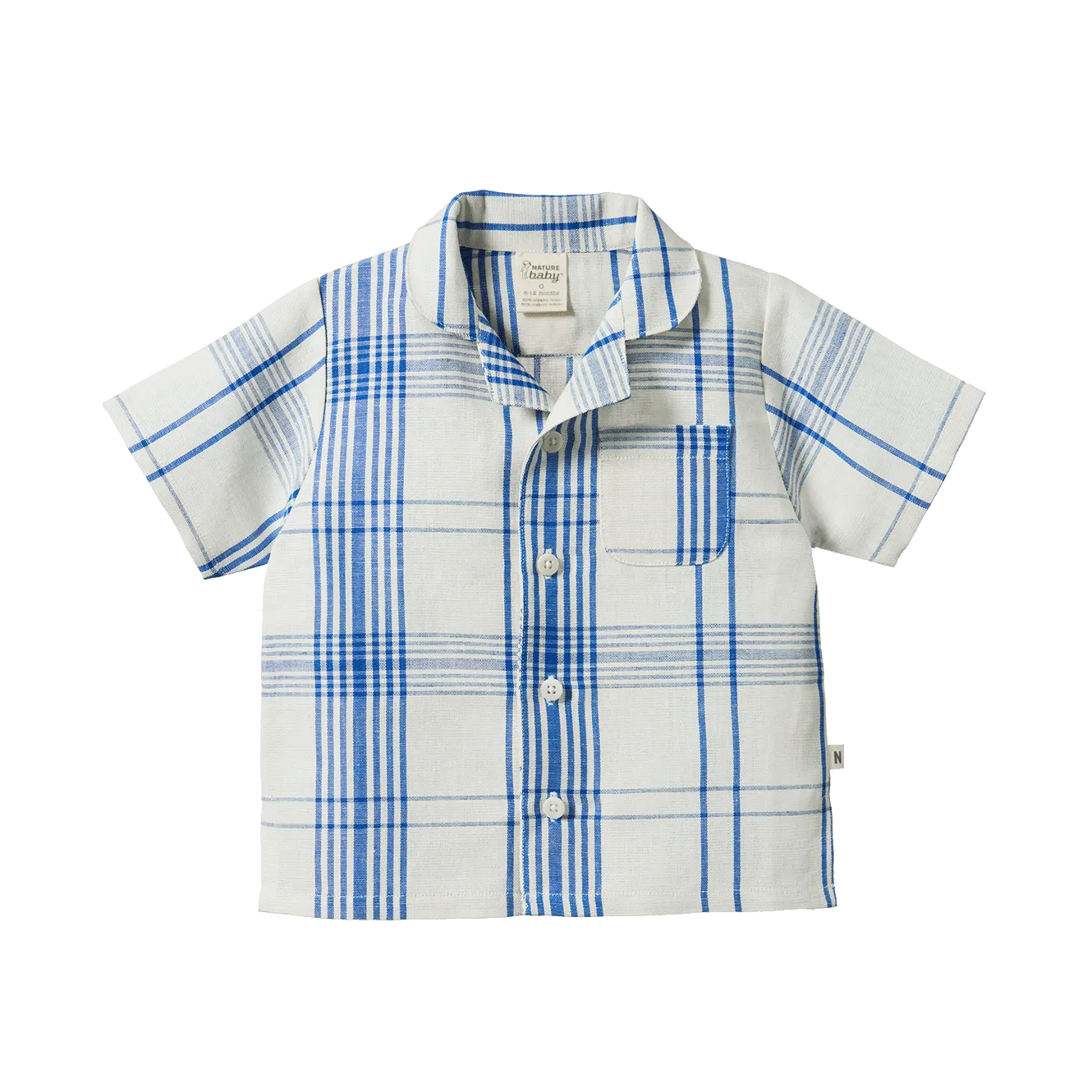 NATURE BABY - GUTHRIE SHIRT LINEN:CLYDE CHECK