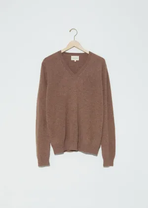 New Serafini Cashmere Classic V Neck Sweater