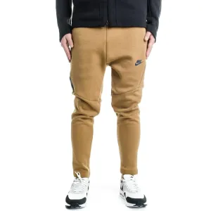 NIKE TECH FLEECE CROPPED PANTS - Golden Beige-Khaki