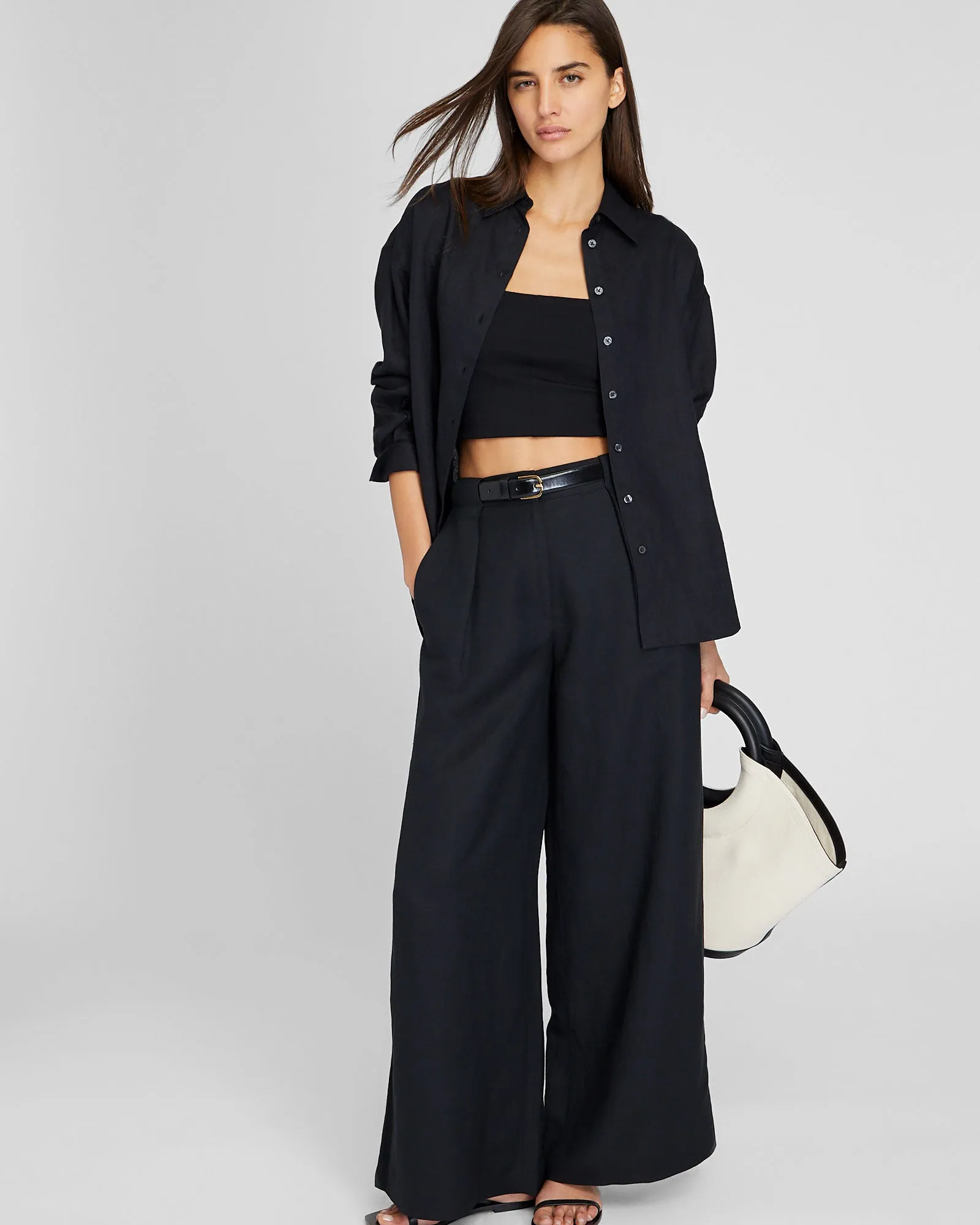 Relaxed Linen Button-Down Shirt