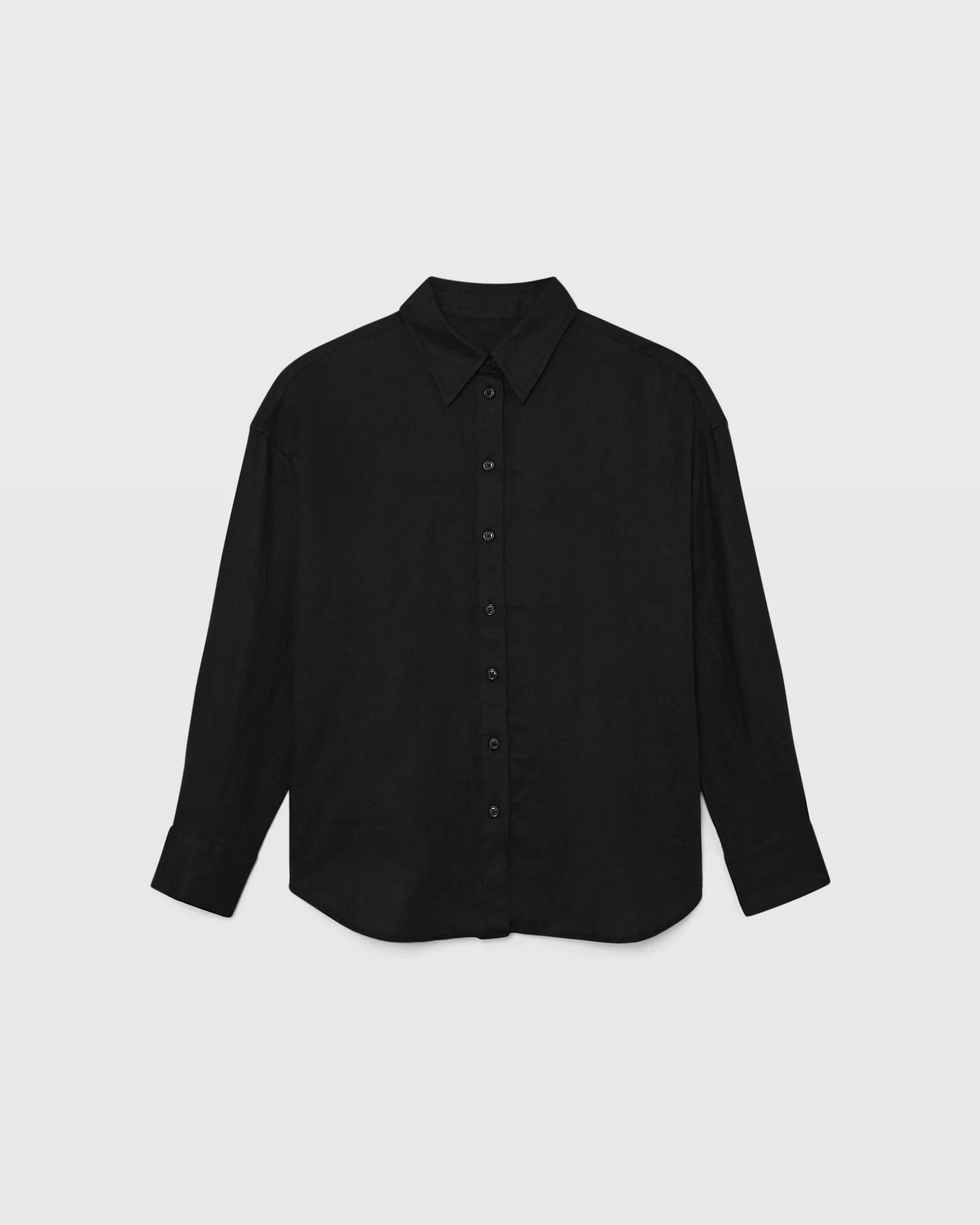 Relaxed Linen Button-Down Shirt