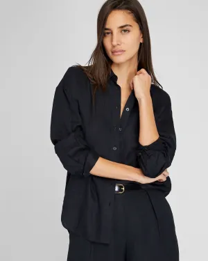 Relaxed Linen Button-Down Shirt