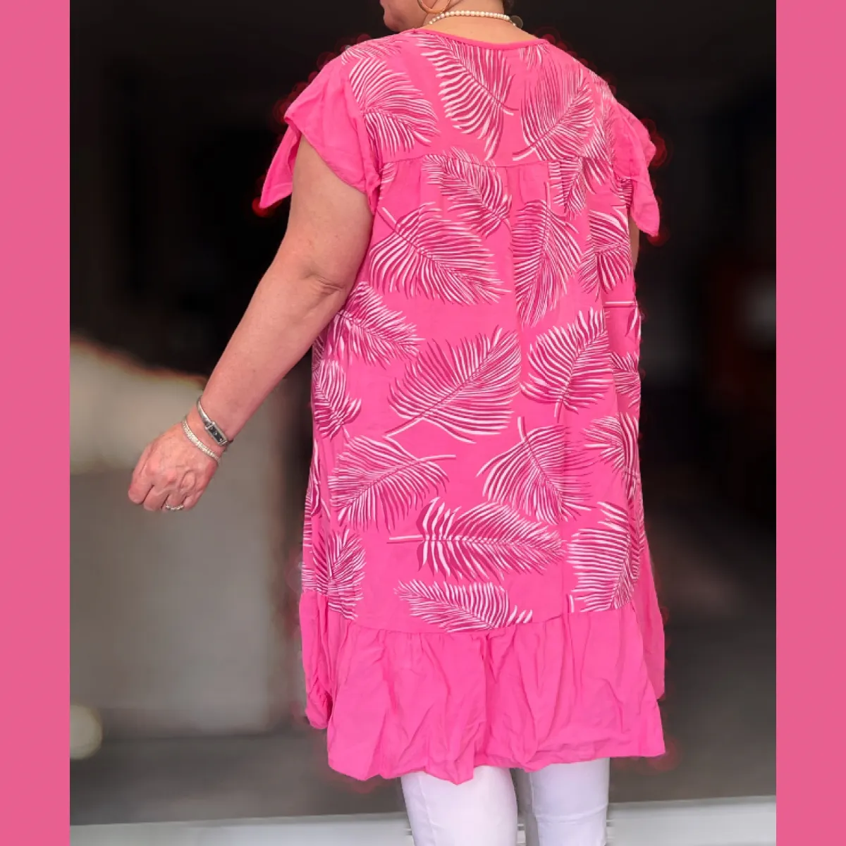 ROCKTHOSECURVES SOFT PLEATED NECK CAP SLEEVE SUMMER DRESS