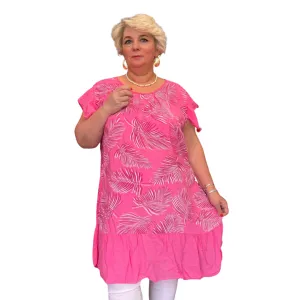 ROCKTHOSECURVES SOFT PLEATED NECK CAP SLEEVE SUMMER DRESS