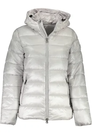 Silver Polyamide Jackets & Coat
