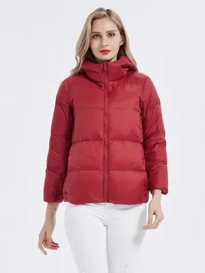Slim Fit Duck Down Jacket with Pockets and Hood - SF2305