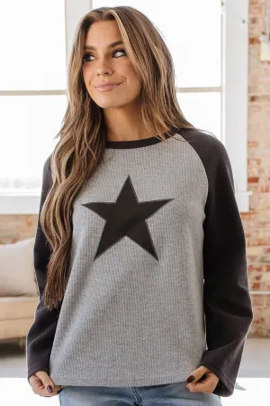 Star Graphic Knit Long Sleeve Top | S-XL | PRE ORDER