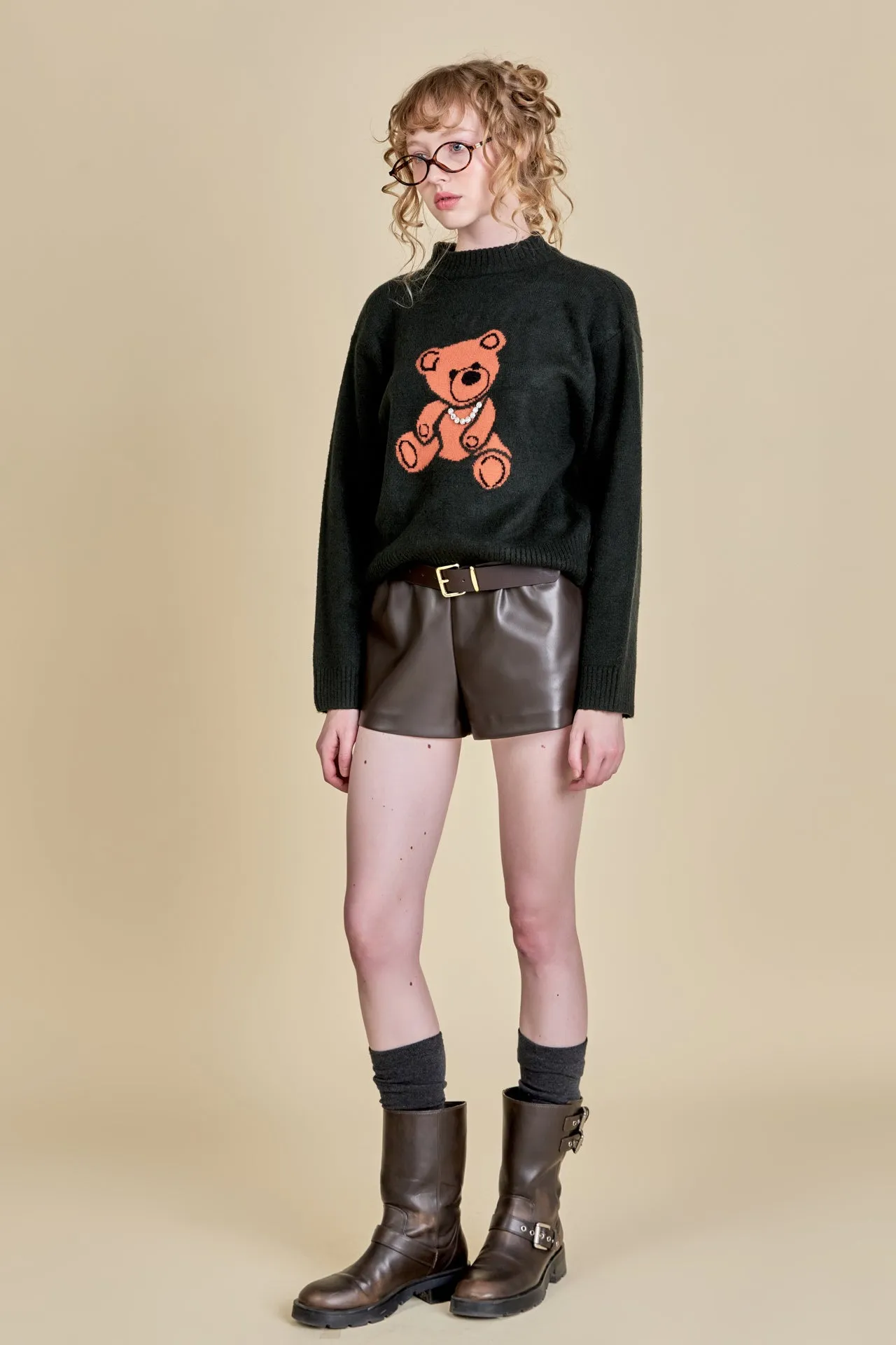 Teddy Bear Logo Knit