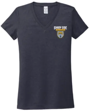 The Bulldog Cares Women's V-Neck Tee