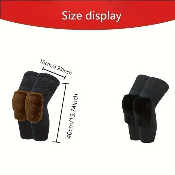 Thick Warm Woolen Blend Thermal Knee Pad