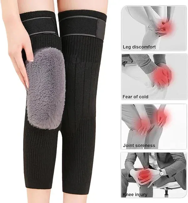 Thick Warm Woolen Blend Thermal Knee Pad