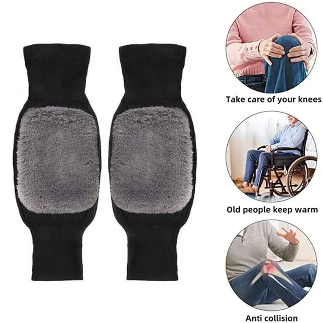 Thick Warm Woolen Blend Thermal Knee Pad