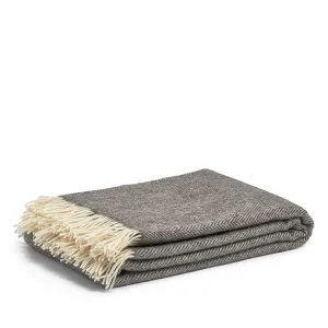 Woolen throw tweed